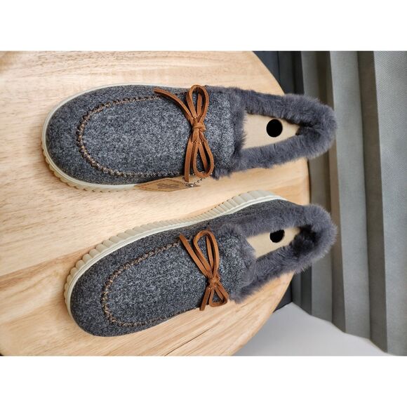 Skechers Cozy Ojai Memory Foam Slip-On Women’s Size 11 Dark Gray Faux Fur Lined - Picture 6 of 12